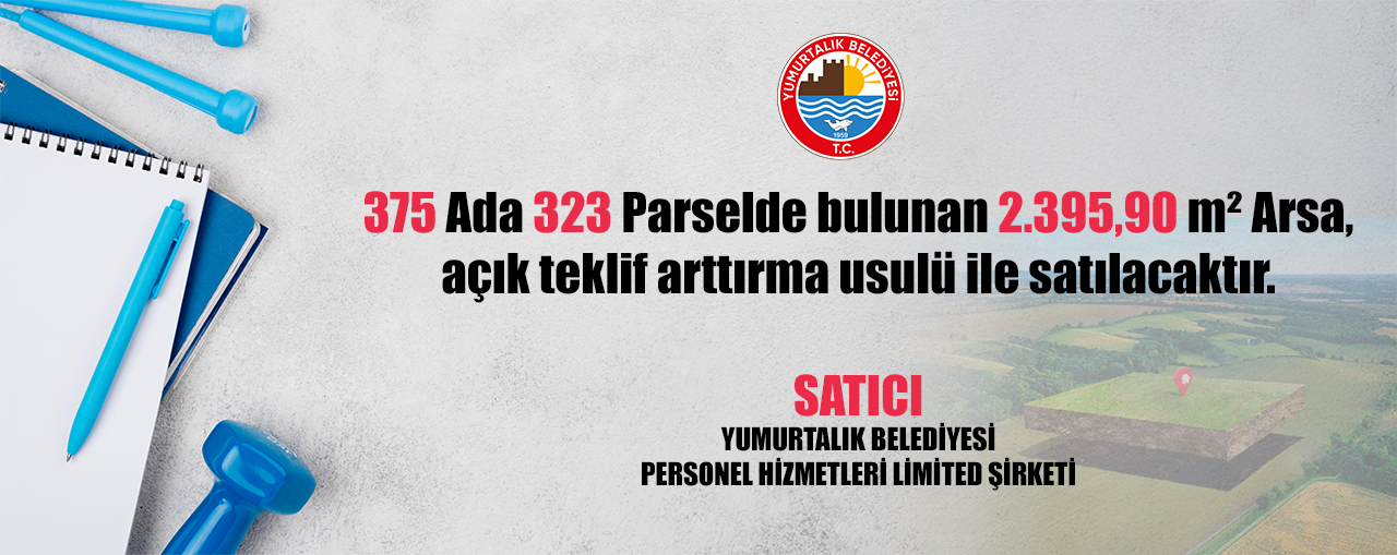 Arsa, açık teklif arttırma usulü ile satılacaktır.